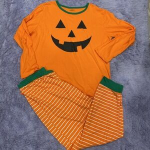 Mens Halloween Pajamas Size Xl Pumpkin Theme